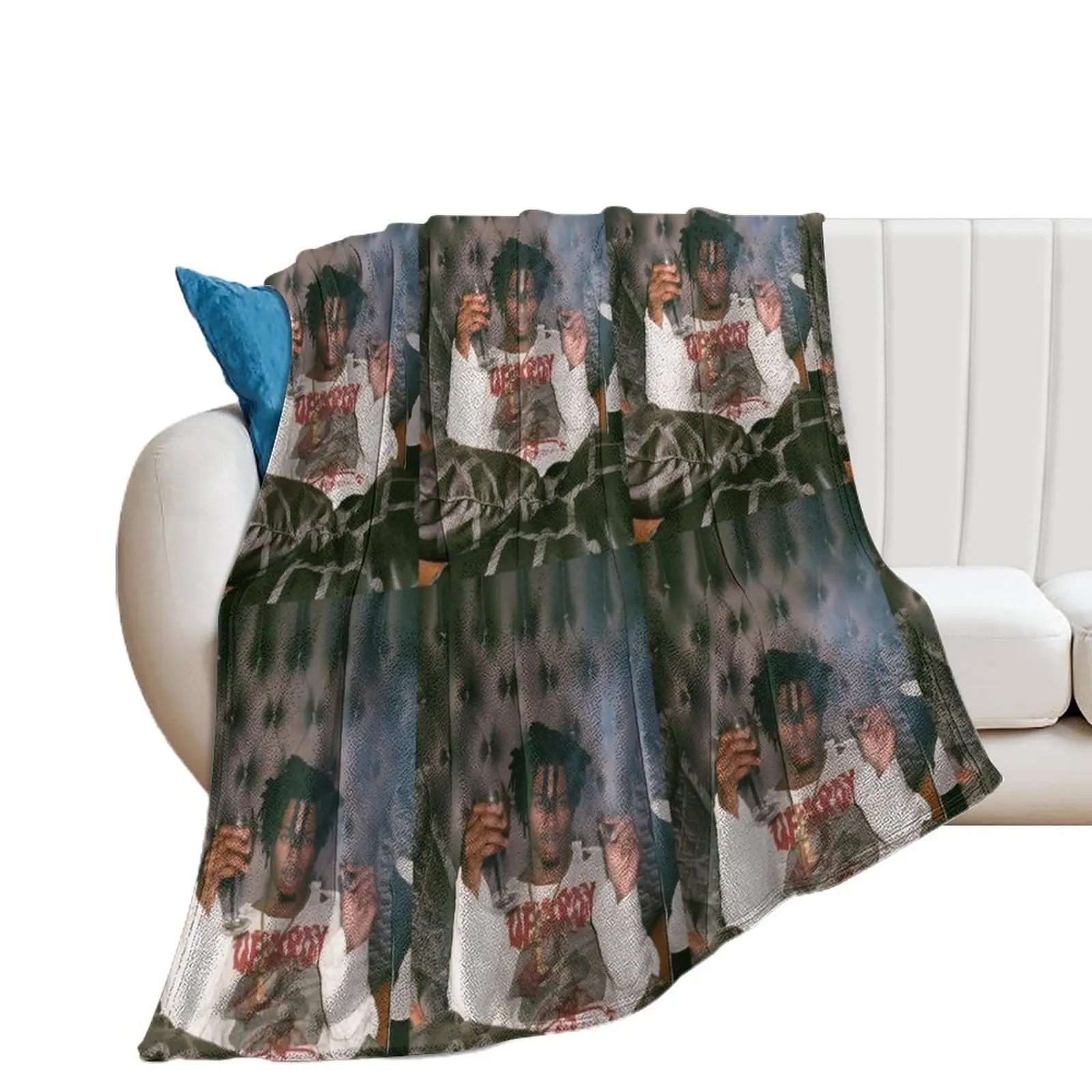 Self Titled Playboi Carti Design Throw Blanket Decorative Beds Quilt Blankets