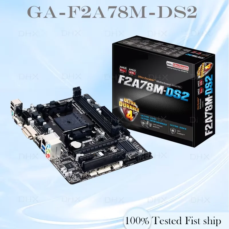 For GIGABYTE GA-F2A78M-DS2 Motherboard A78 64GB Socket FM2/FM2+ DDR3 Micro ATX Mainboard 100% Tested Fully Work be Fast Ship DH