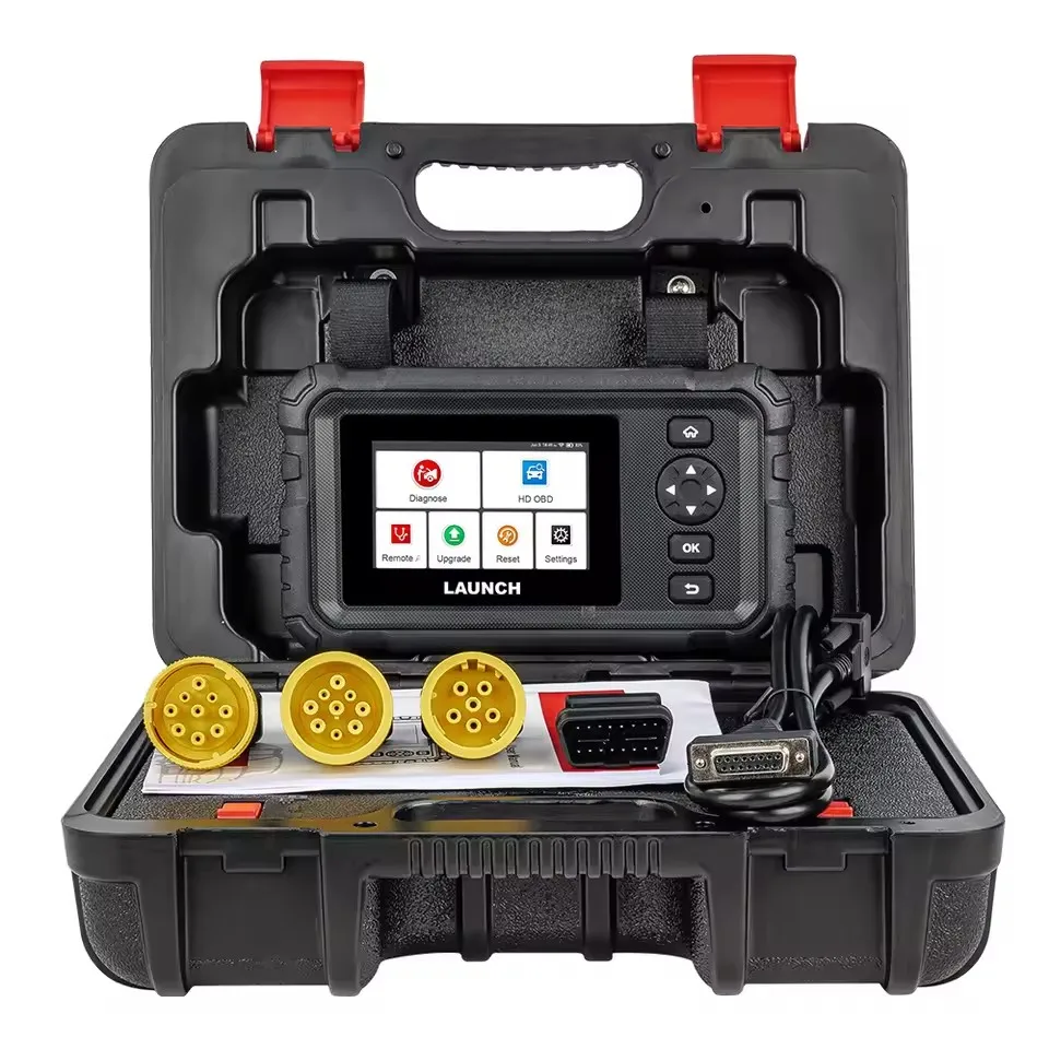 LAUNCH CRP129 HD Elite 24V Heavy Duty Truck All Systems Diagnostic Tools 7 Service Oil Speed Limit Injector DPF OBD2 Scanner