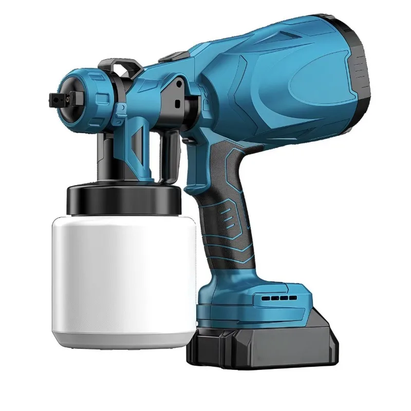 Portable wireless high-power lithium battery paint gun, high-atomization handheld home