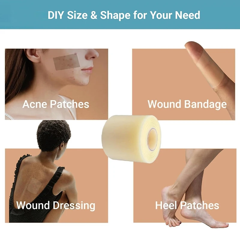 Hot! 1PC Hydrocolloid Roll For Wound Care Hydrocolloid Patch Bandages With Self-Adhesive, Bed Sore Bandages, Highly Absorbent view 5