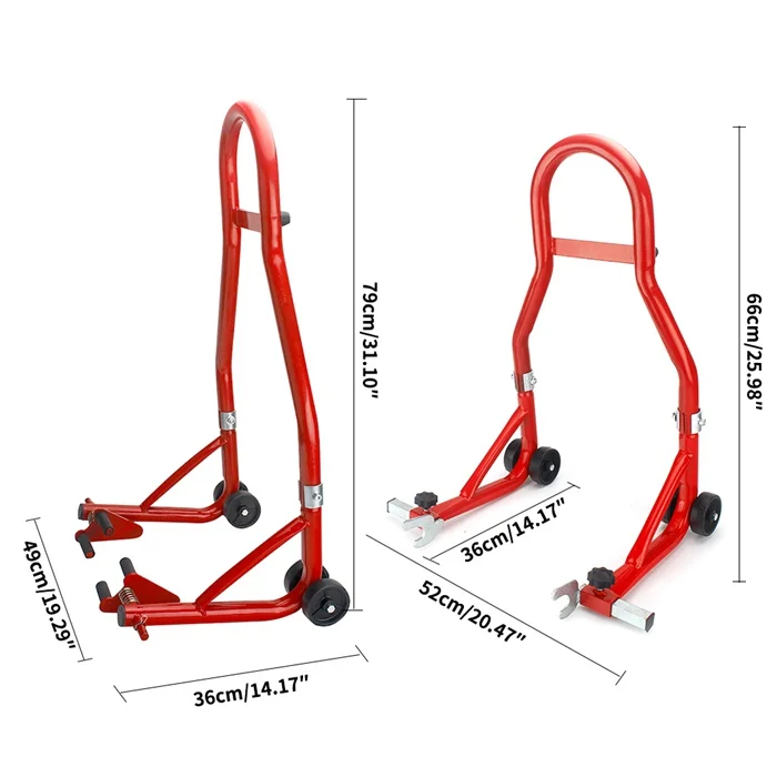 

Universal For Honda Suzuki Kawasaki Motorbike Front & Rear Wheel Support Stand Frame Swingarm Lift Auto Bike Shop Repairing Tool