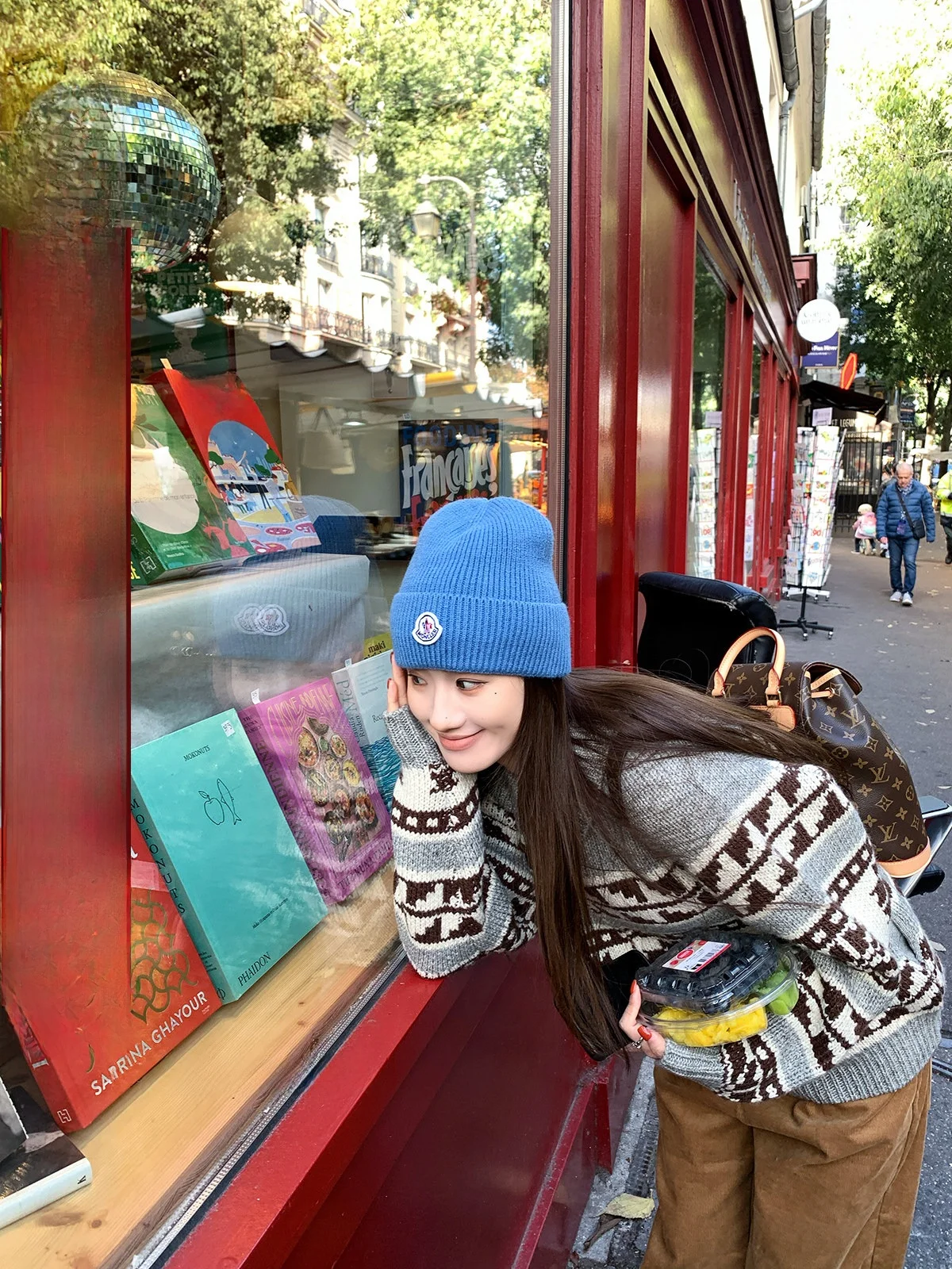 

Вязаный свитер в стиле ретро Fair Isle, свободный крой, повседневный, женский, осенне-зимний, с вышивкой, без утяжеления, теплый, из смесовой ткани (полиэстер/шерсть)