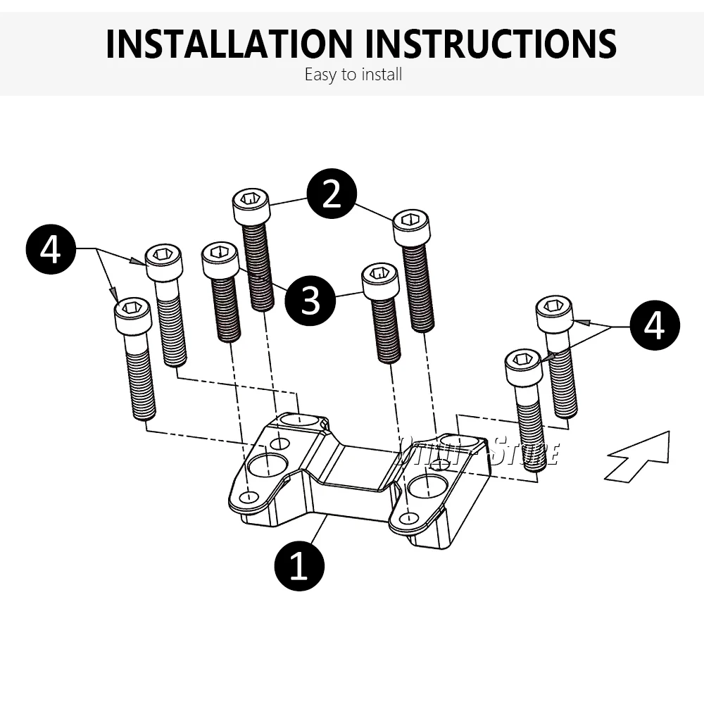 Handlebar Risers Up 20mm Motorcycle Clamp Mount Handle Bar Riser Move Back For YAMAHA TMAX T-MAX 560 T-MAX560 TMAX560 2022 2023