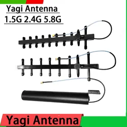 1.5G 2.4G 5.8G Antena Yagi 12dB 10DB Antena kierunkowa o wysokim wzmocnieniu do routera WIFI GPS Beidou UAV Drone RF Ham Radio Amplifier