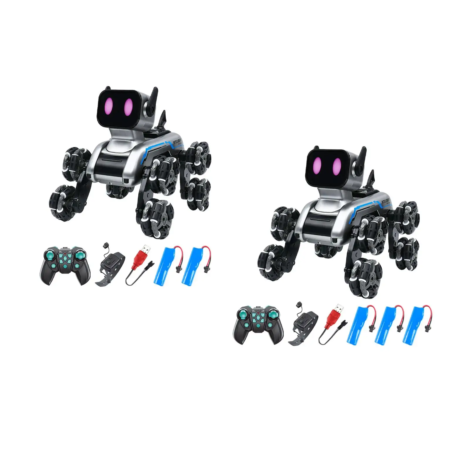 Intelligenter Roboterhund, Stunting-Hundespielzeug, ferngesteuertes Roboter-Hundespielzeug für Kinder ab 6 Jahren
