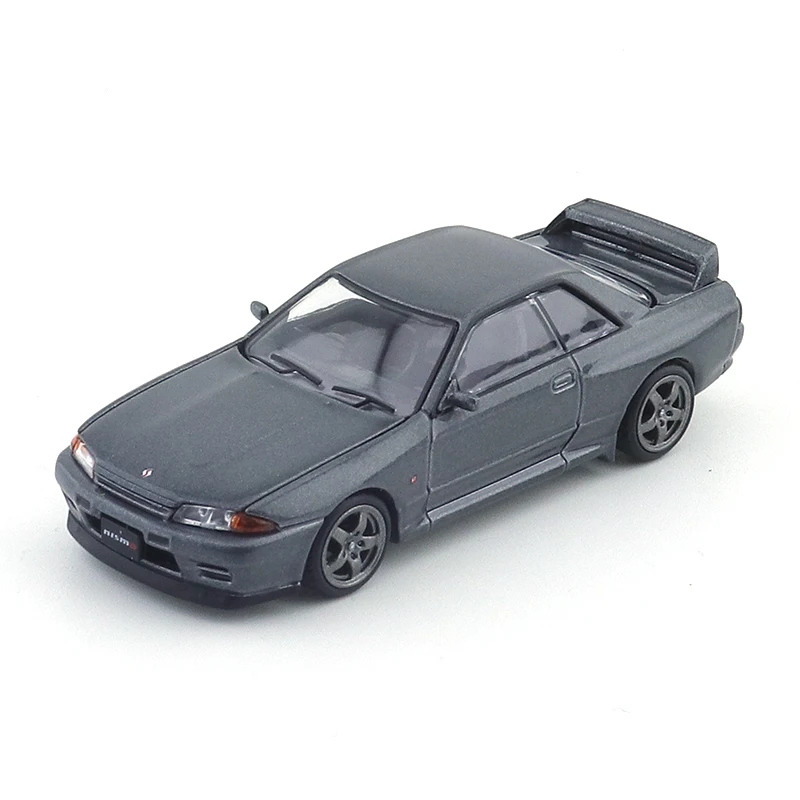 XCARTOYS 1/64 POP RACE NISSAN GT-R R32 Metal Gun Grey Car Alloy Motor Vehicle Diecast Metal Model Kids Xmas Gift Toys for Boys