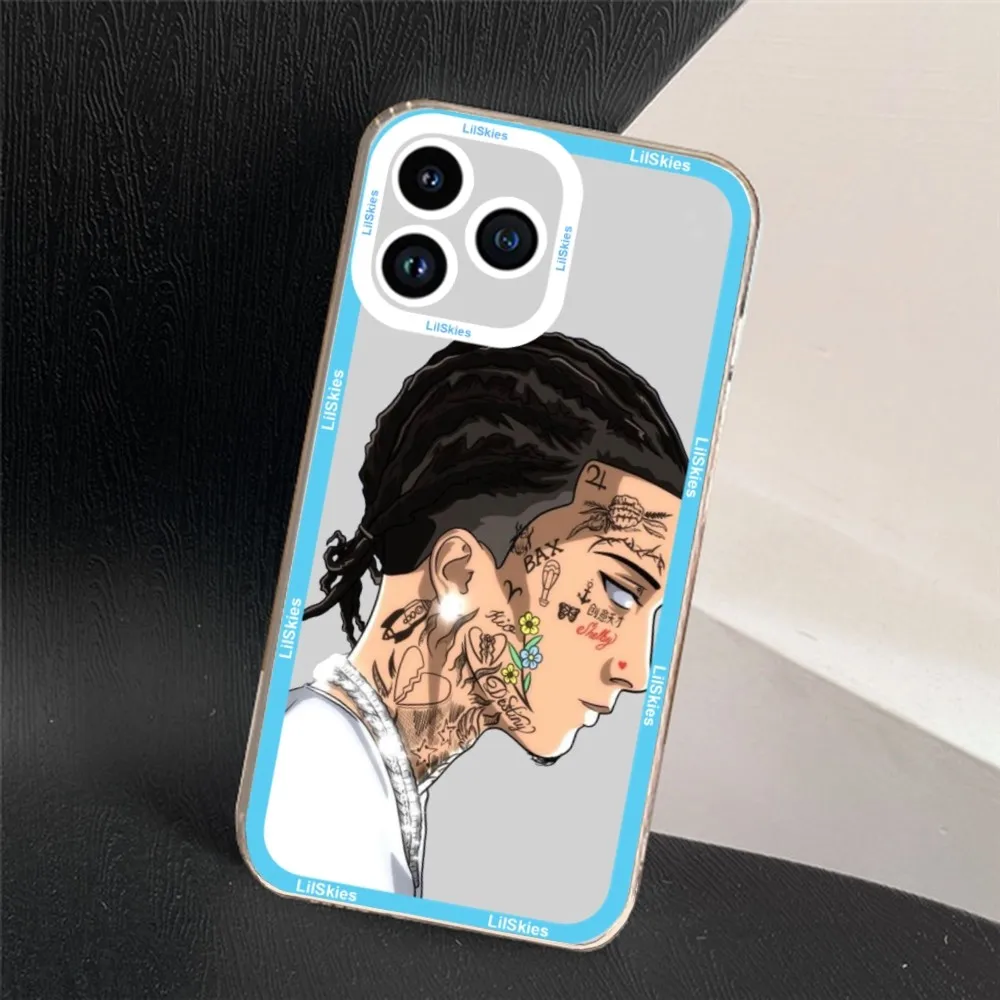 Lil Skies Rapper Music Star Phone Case For Samsung S20 S21 S22 S23 ULTRA PLUS LITE Transparent Shell