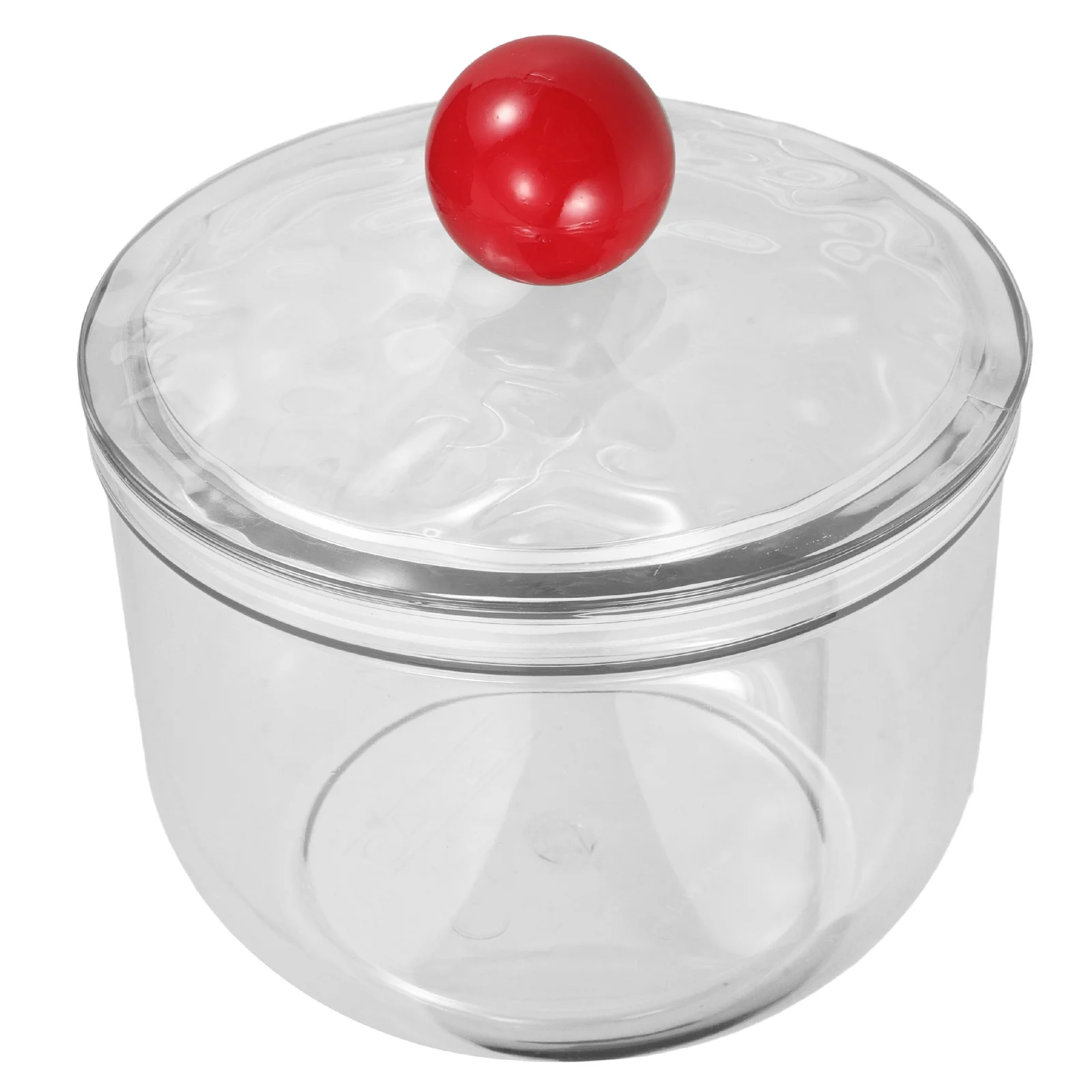 

Transparent Candy Jar 900ml Airtight Lid Storage Container for Cotton Balls Toothpick Holder Snacks Office Kitchen