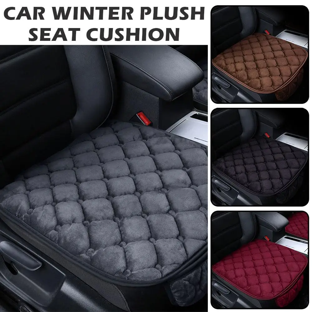 1Pc Winter Warm Car Front Seat Cover Cushion Universal Auto Soft Seats Cushions Automobile In Cars Chair Covers Protector Pad