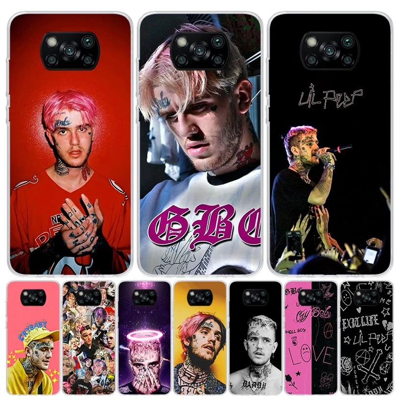 Lil Peep Singer Phone Case For Xiaomi Poco X6 X5 X4 X3 Nfc F6 F5 Pro F4 Gt F3 F2 F1 M5S M4 M3 Art Customized Coque Capa