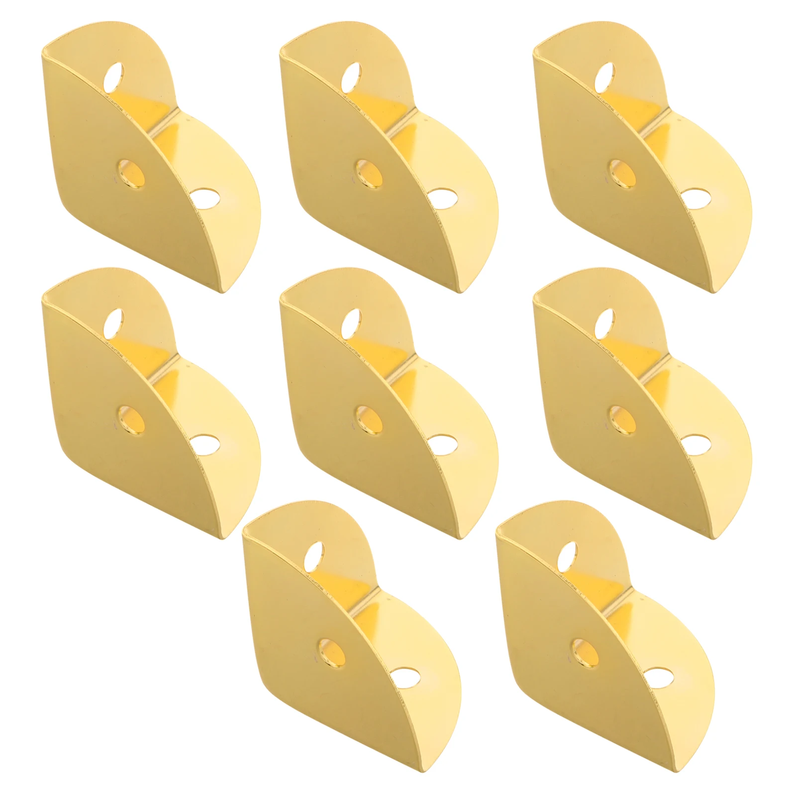 

8pcs Metal Bag Corner Protectors Anti Collision Iron Angle Guards Furniture Edge Wall Box Triangle Stair