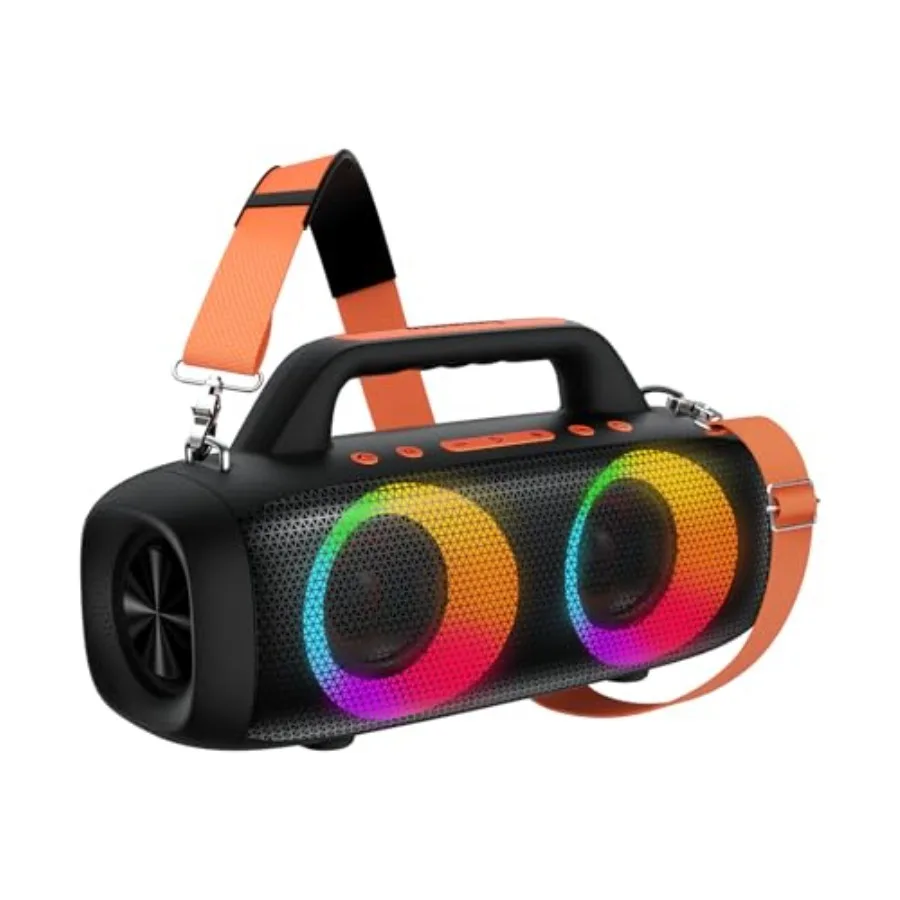 

Roar 1 Portable Bluetooth Speaker, 60W Powerful Sound with JIKE Bass, IPX6 Waterproof, 24H Playtime, Bluetooth 5.4, TWS Pairing