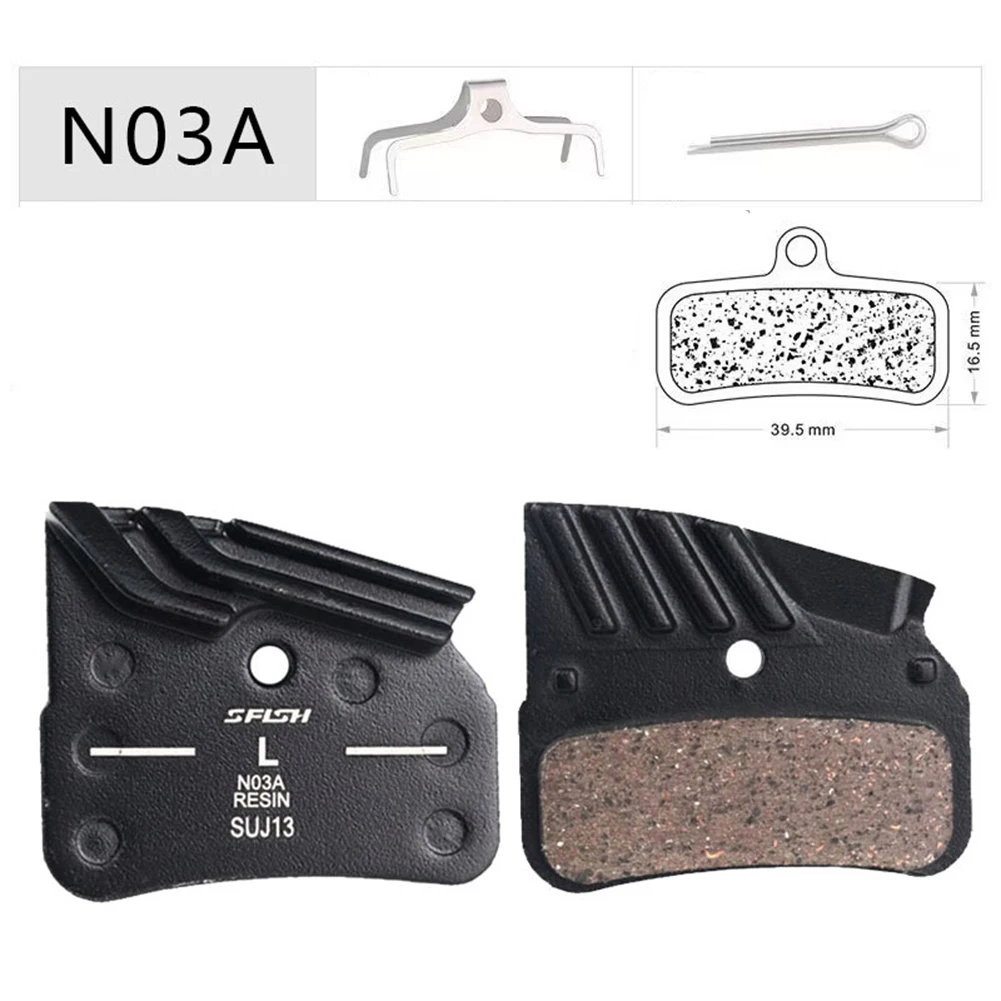 1pair N03A Bicycle Disc Brake Pads 4-piston Friction Resin Brake Pads For Shimano M9120/M8120/M7120 MTB Bike Accessories