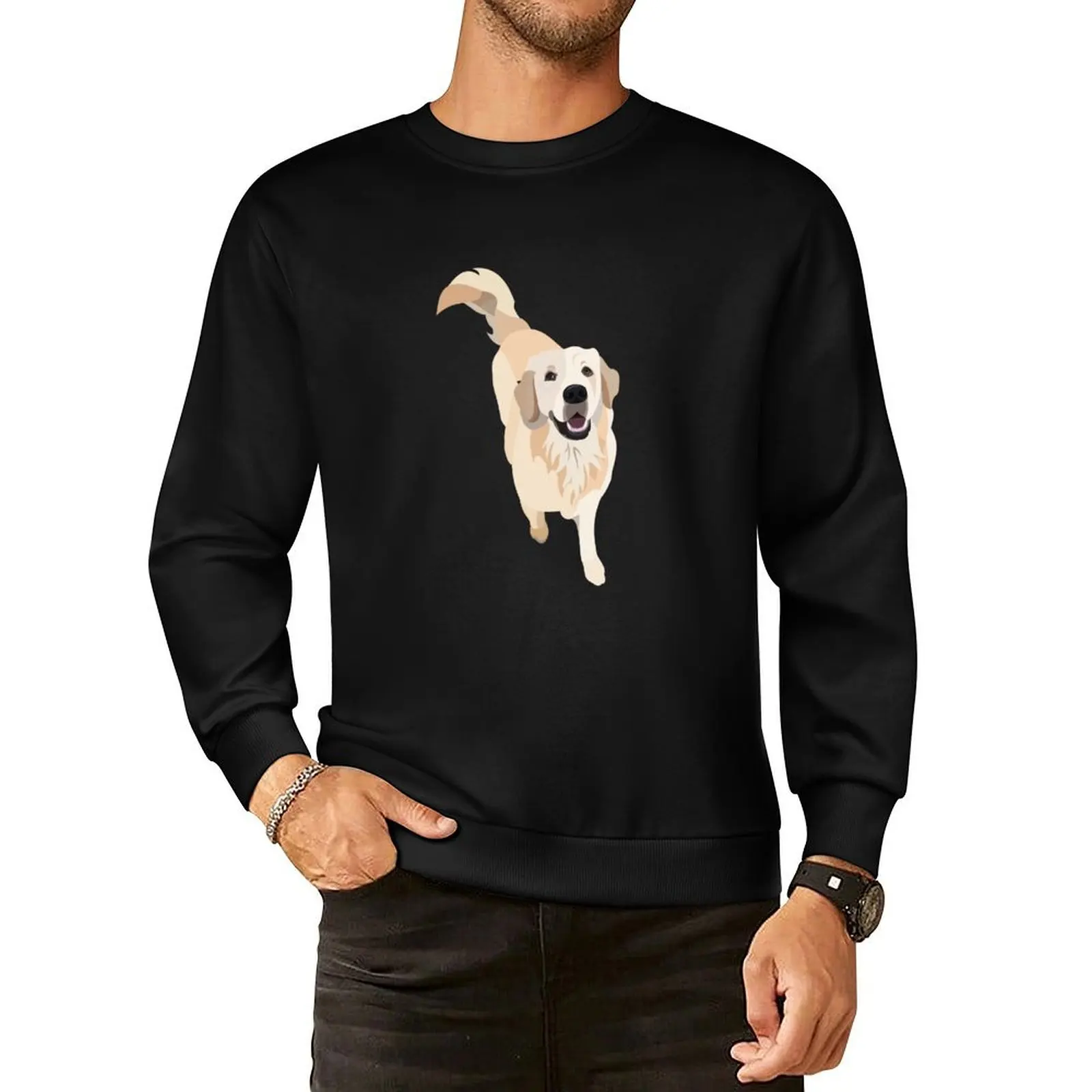 

Golden Retriever Doggo Pullover Hoodie male clothes men wear new in hoodies & sweatshirts