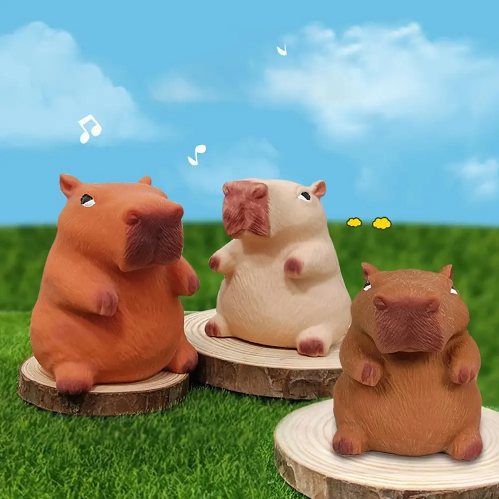 Animal dos desenhos animados capivara squeeze brinquedo macio engraçado capivara lento rebote brinquedo criativo bonito simulação capivara decoração jogo do bebê