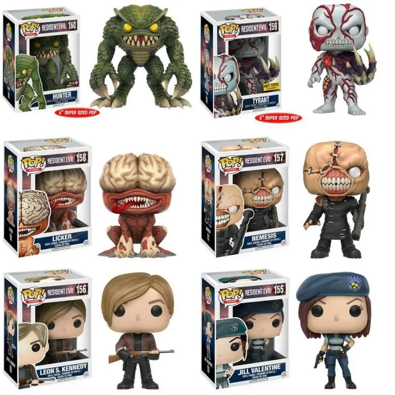 2026 Funko POP! Juegos Resident Evil The Nemesis # Colección de 157 Figuras de Acción de Vinilo, Modelo de Juguete para Regalo de Cumpleaños