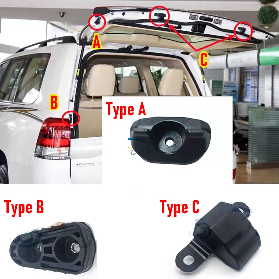 

Wooeight 1Pc Rear Tailgate Buffer Pad Buffer Pad Tailgate Buffer Rubber Fixed StopperFor Toyota Land Cruiser LC200 4000/4700