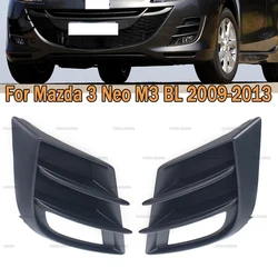 PMFC Grilles Front Bumper Fog Light Grille Fog Lamp Cover For Mazda 3 2009 2010 2011 2012 2013 M3 BL BK Foglight BCD2-50-C21