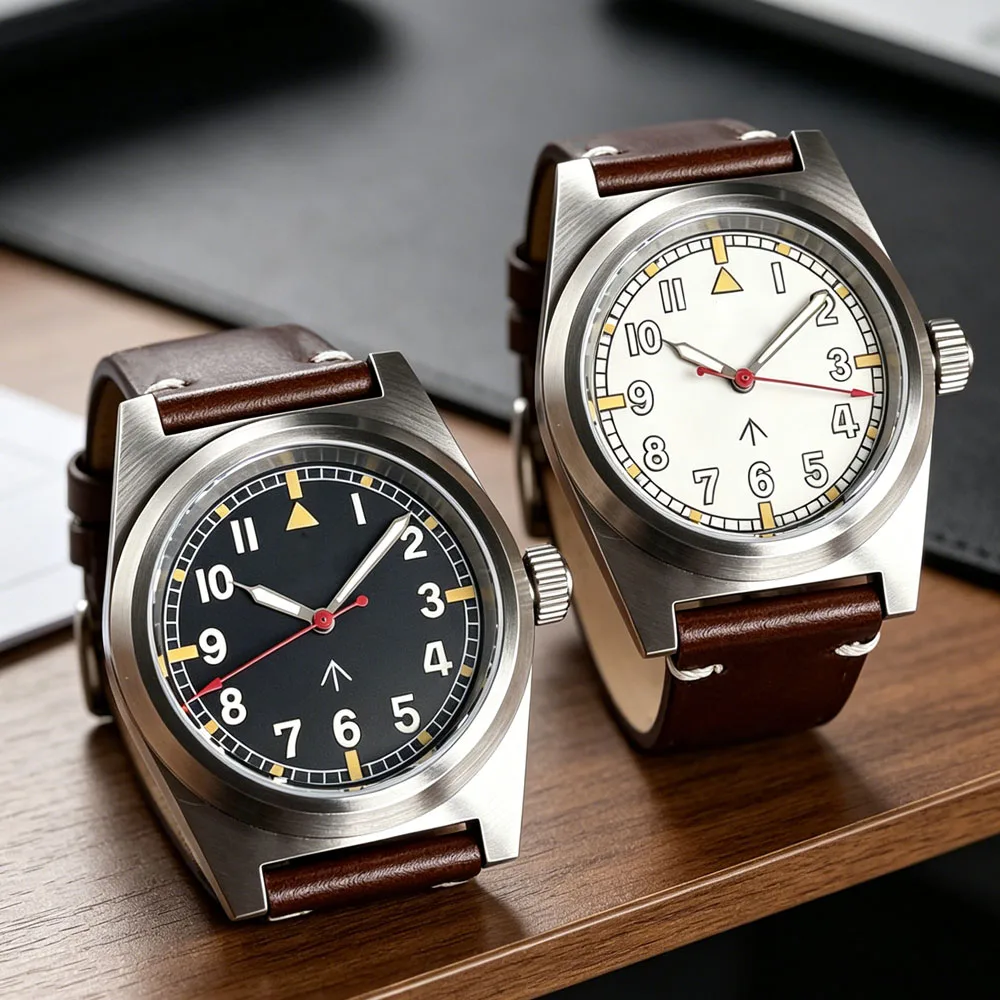 Japan NH35 Movt 200M Diver Black White Tandorio Miyota 8215 2824 Watch Men 38mm Automatic Arched AR Sapphire Lume Screw Crown