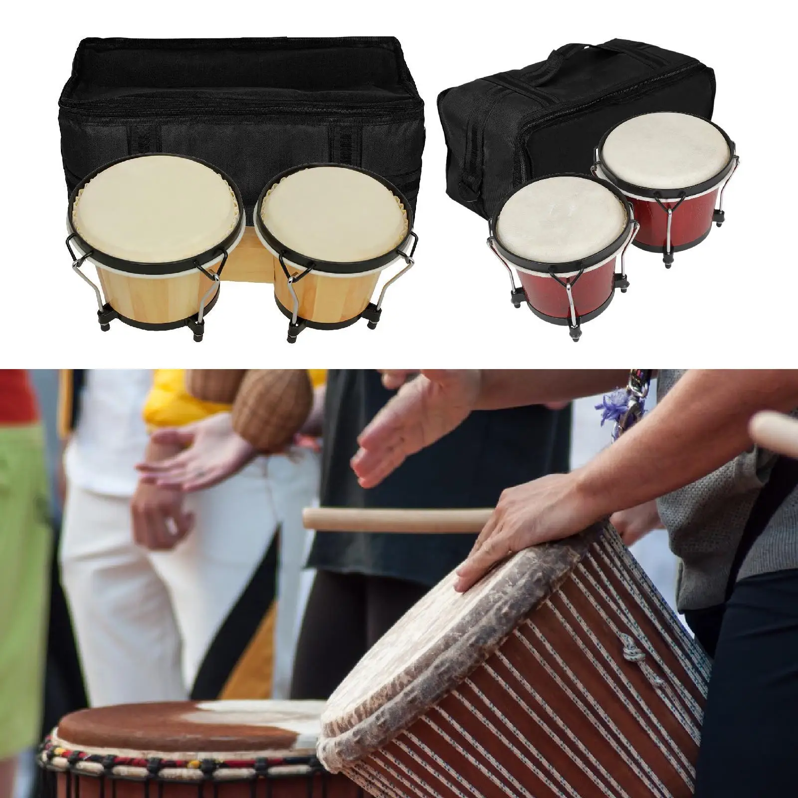 

Wooden Bongo Drum Imagination Practicing Creativity Percussion Instruments for Professionals Adults Kids Children Beginners