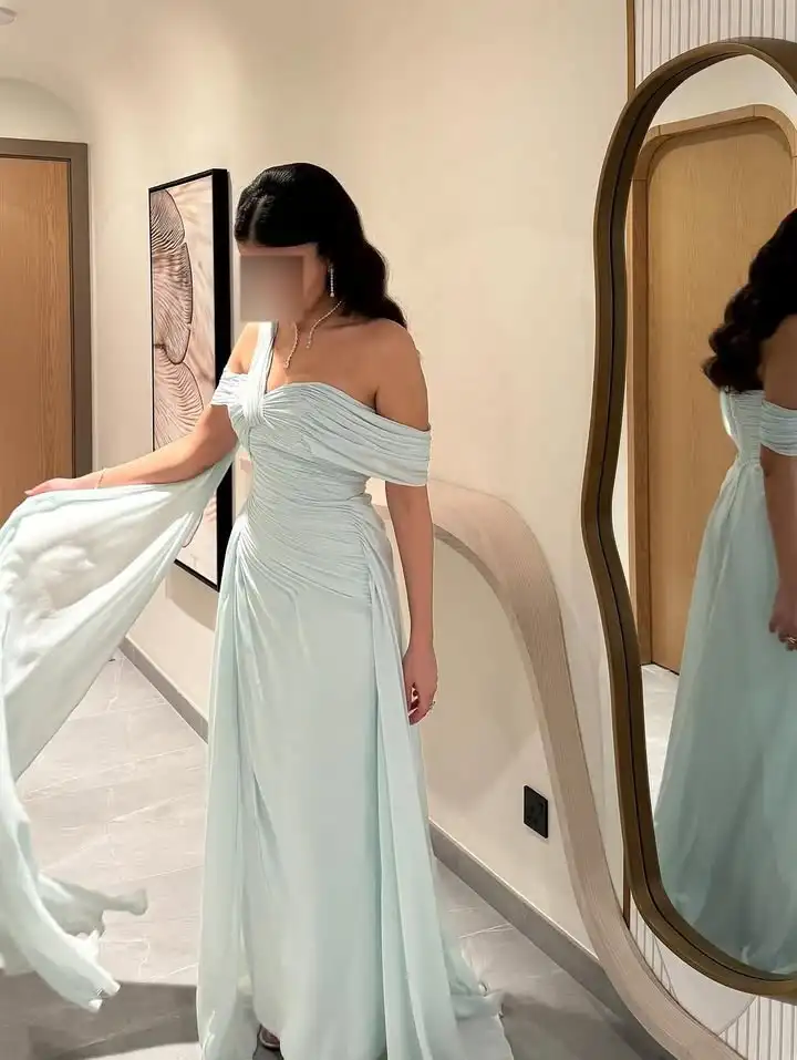 

AsaNagi Arabia Elegant Prom Dresses Women's Luxury Evening Gowns Fashion Simple Draped Evening Dresses 2025