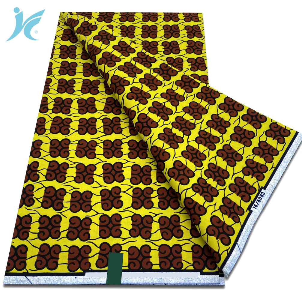 2026 New Fashion African Real Wax Fabric 100% Cotton Nigerian Ankara Fabric Block Prints Batik Dutch High Quality Women Sewing