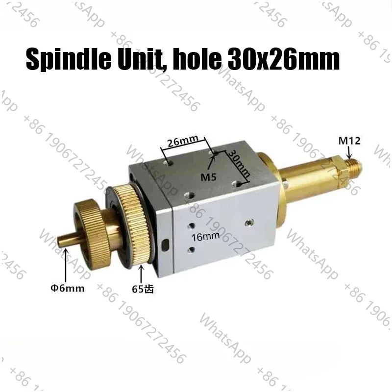 EDM Spindle unit / rotatory head, hole distance 30x26mm (O-ring sealing) for edm drilling machines