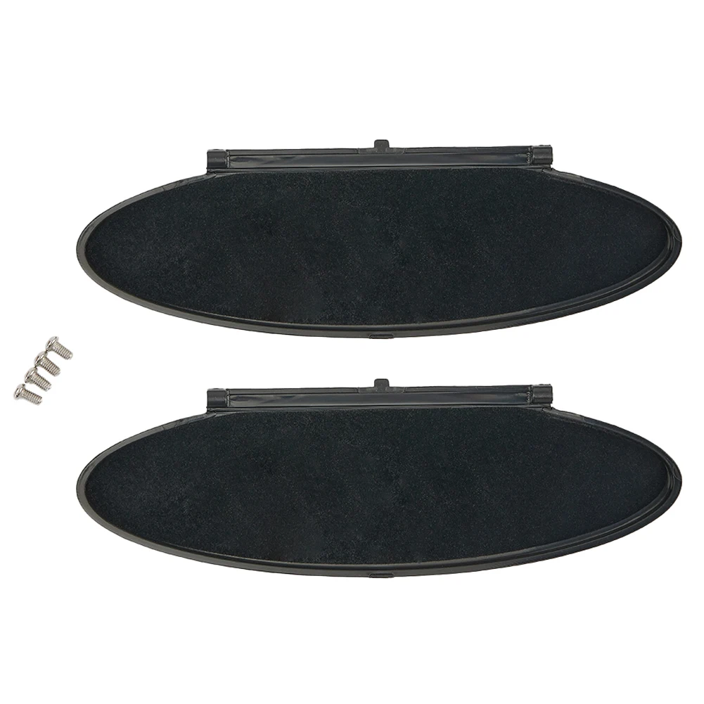 2PCS Replacement Sunvisor Vanity Mirror Cover Black For Porsche 911, 996, 997 Black Replacement Interior Car Truck Accessories