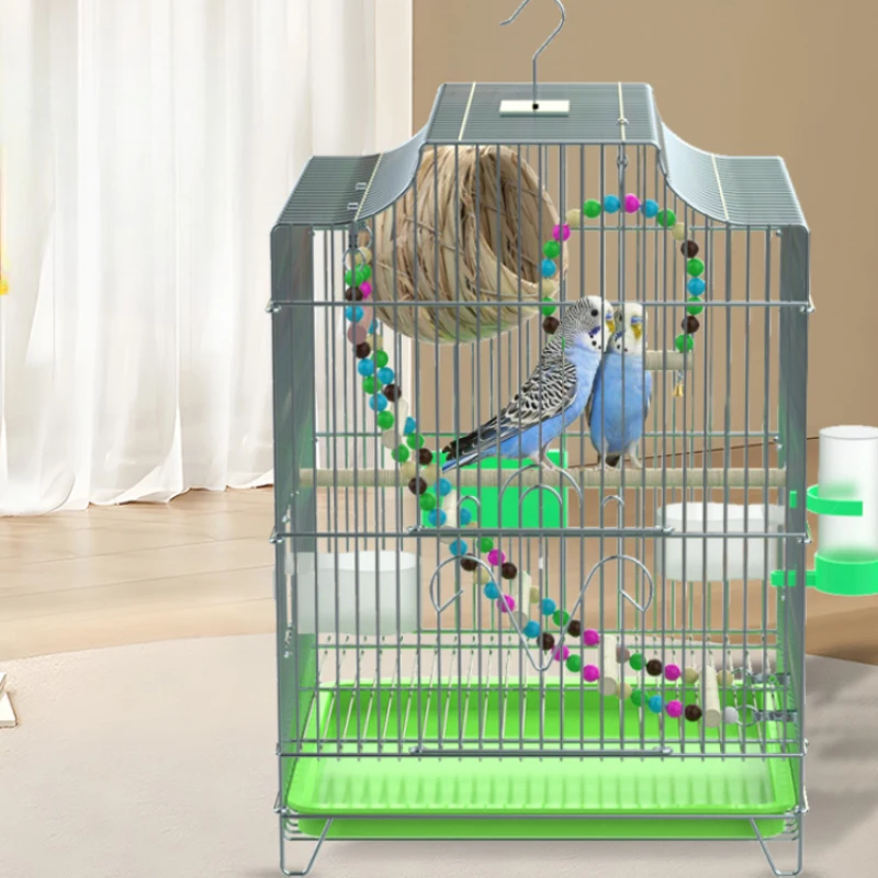 Feeder Parrot Birdcage Accessories Palomas Canarios Hamster Bird House Passaros Rabbit Nido Para Pajaros Pet Furniture CY50BC