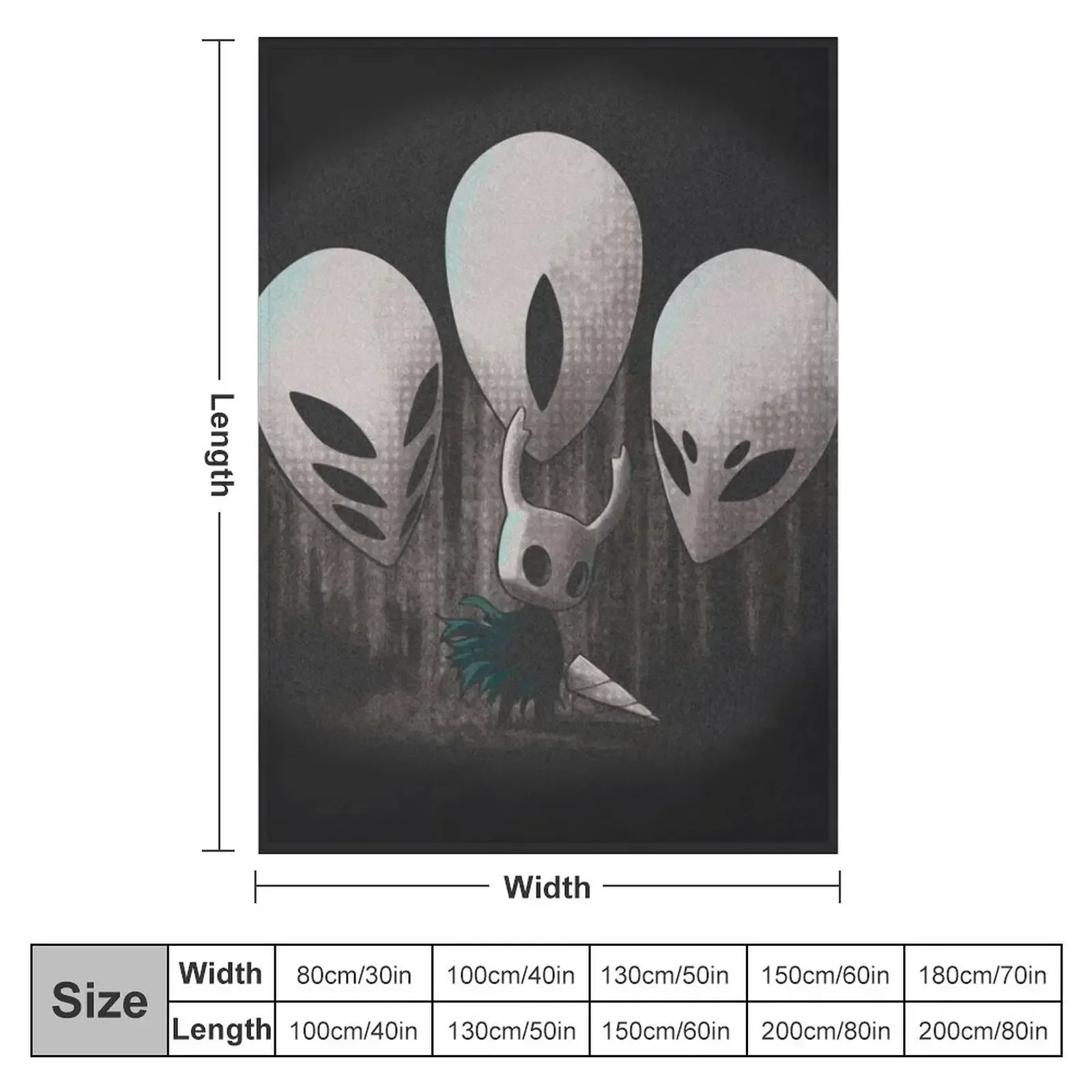 The Knight from Hollow Knight Ready to Fight Throw Blanket Single funny gift Luxury Nap Bed Fashionable Sofas Blankets