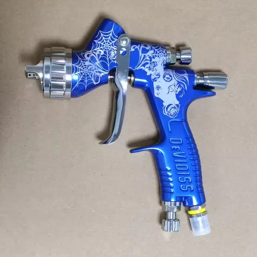 

DEVIDISS Pro Lite Golden 1.3mm TIP Nozzle 600cc HVLP Pneumatic Paint Spray Gun with 3-Year WarrantyPneumatic Varnish Paint Spray