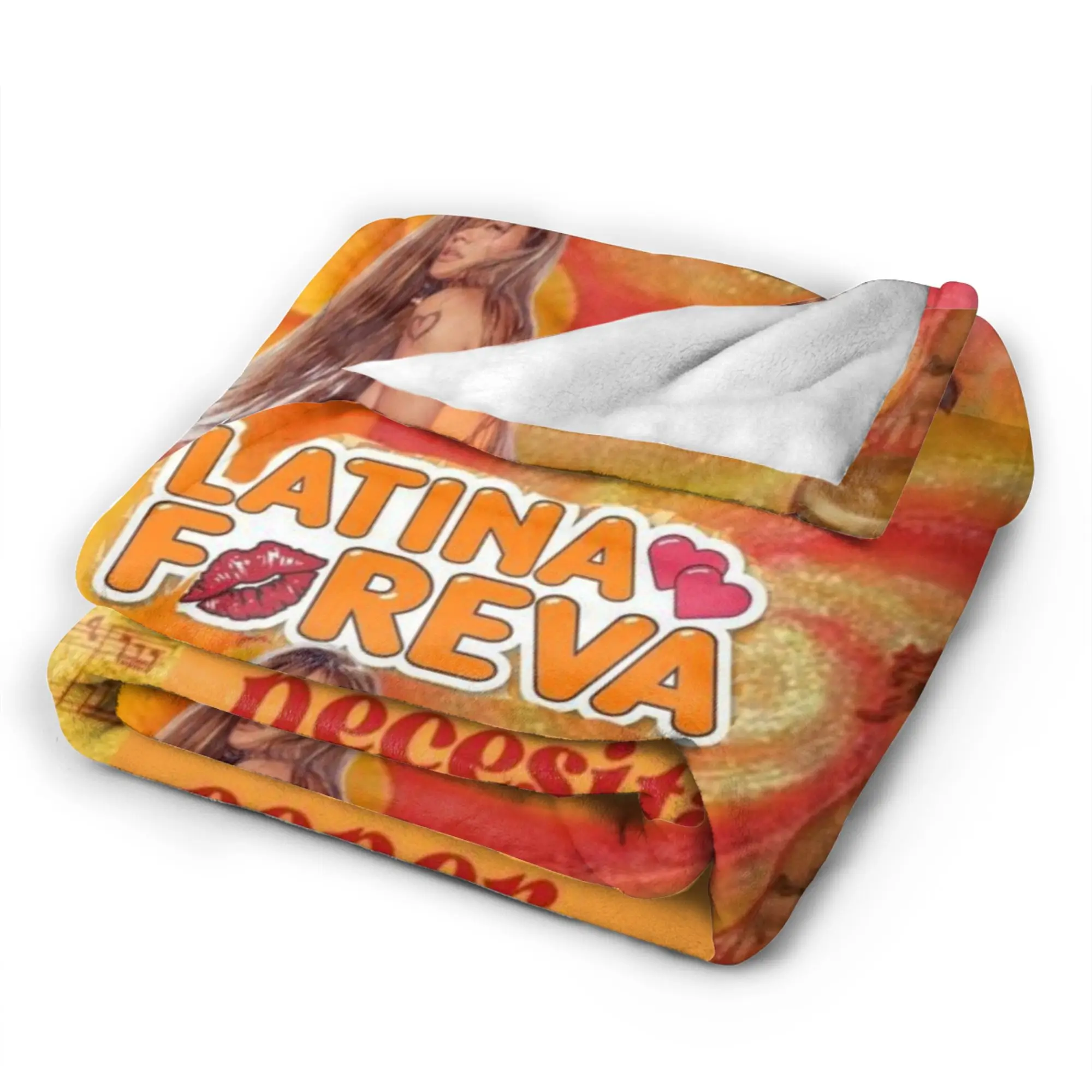Karol G Tropicoqueta  Warm Soft Blanket  Kids Plush Throw Blanket Funny Couch Bed Flannel Bedspread Sofa Bed Cover