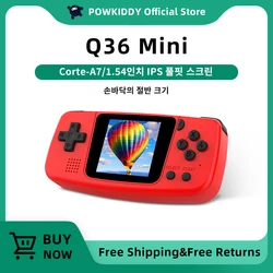 POWKIDDY NEW Q36 Mini 1.5 Inch Ips Screen Open Source Handheld Game players Keychain Mini Console Children's Gifts