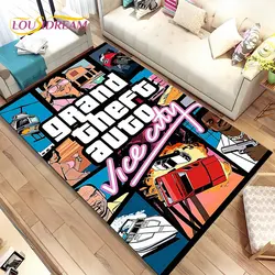 Grand Theft Auto GTA Game Gamer Area Rug,Carpet Rug for Home Living Room Bedroom Sofa Doormat Decor,Kids play Non-slip Floor Mat