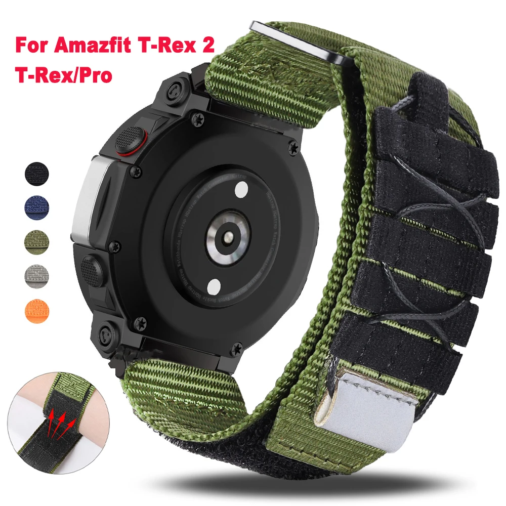 

Sport Nylon Loop Strap for Huami Amazfit T-rex 2 Watch Band for Xiaomi Huami Tyrannosaurus Bracelet Amazfit Trex Pro Accessories