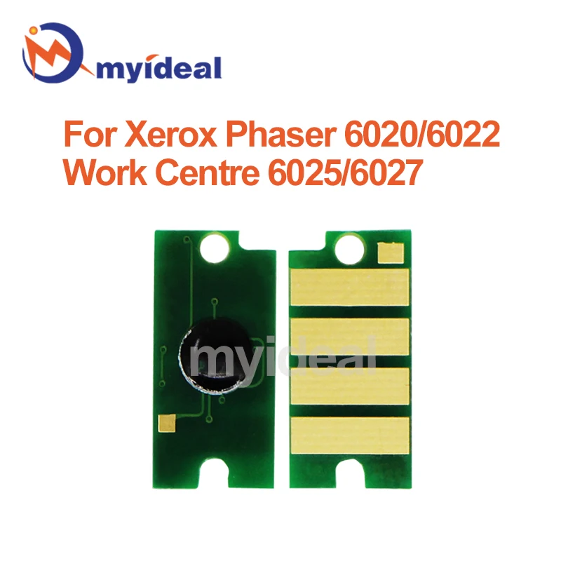 Chip de tóner de 8 piezas para impresora, Chips de cartucho para Xerox Phaser 6020, 6022, Work center 6025, 6027, 106R02763, 106R02760, 106R02761,