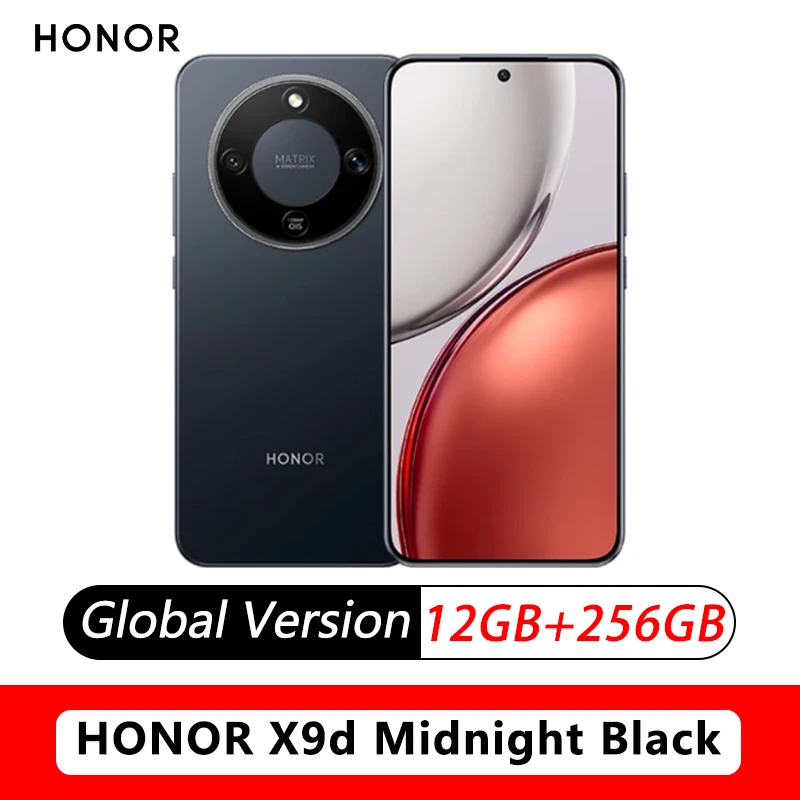 HONOR X9d Wereldwijde Versie Smartphone, Scherm 6.79", AMOLED, Batterij 8300mAh, Camera 108MP, NFC Mobiele Telefoon