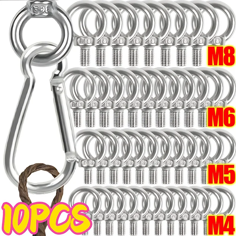 

Морской окуляр из нержавеющей стали, подъемный винт с проушиной, сверхмощный кольцевой крючок, гайка для лодки, яхты, такелажное оборудование, крепежные аксессуары