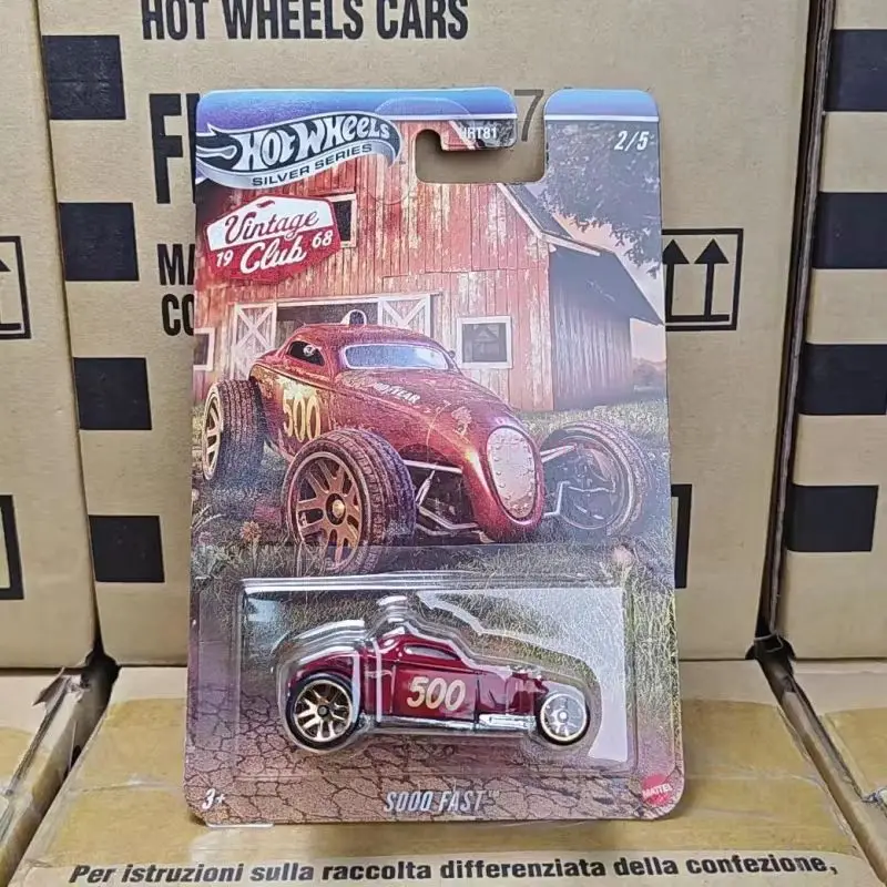 New Genuine Hot Wheels Hrt81 Silver Label Vintage Club Serise Mustang Porsche 911 Volkswagen Beetle Alloy Toy Car Surprise Gifts