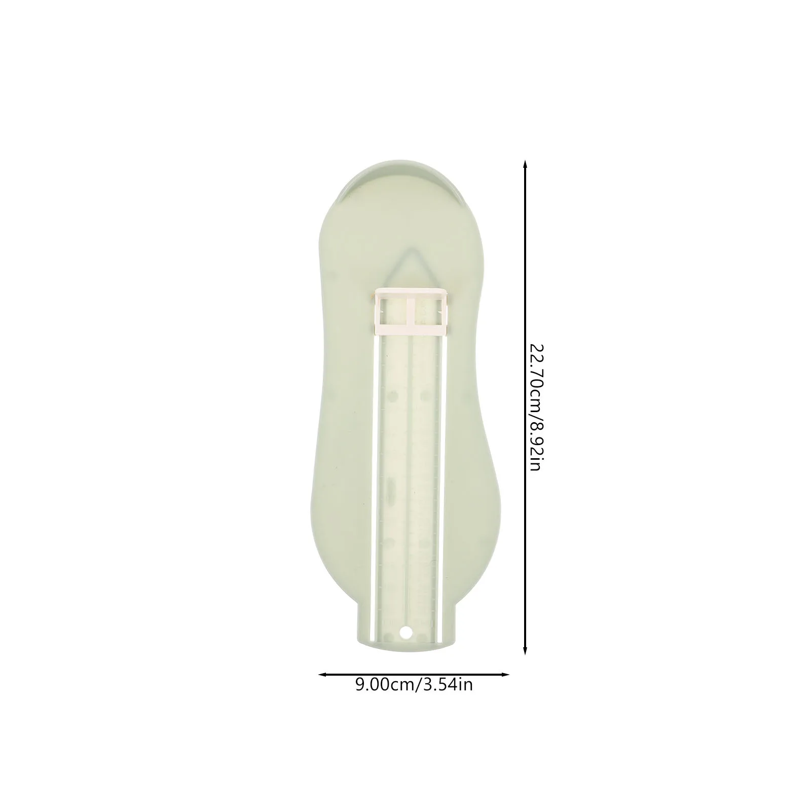 Medidor de medida de pie para niños, regla de tamaño de zapato ajustable para niños pequeños, instrumento azul ligero de 0 a 8 años