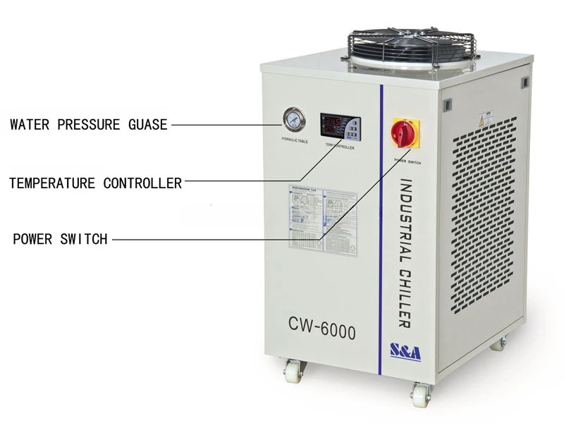 3000W cooling capacity water chiller cw6000 for Fiber laser machine