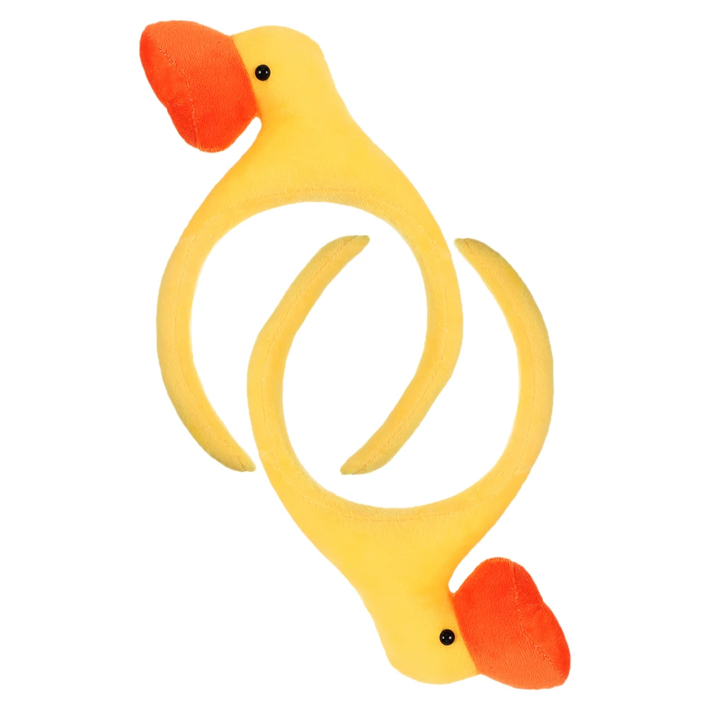 

2pcs Animal Headb Cute Plastic Funny Women Girl Hair Accessories for Cosplay Party Halloween Costume Theme Lightweight 3D Goose