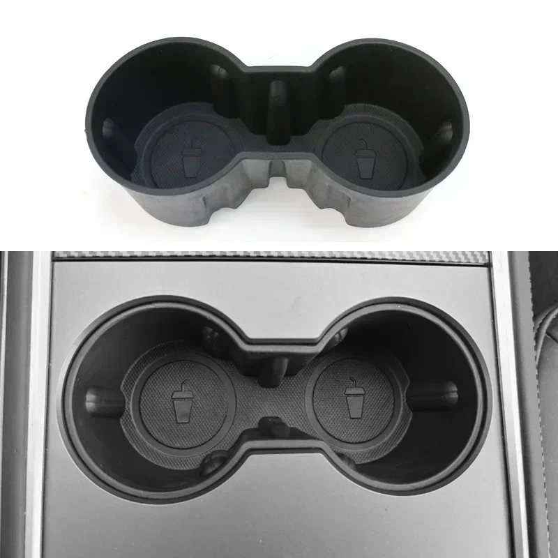 Controle Central Água Cup Limiter, Conjoined Silicone Titular, Copa Modificação Acessórios, Tesla Model 3, Highland, 2024