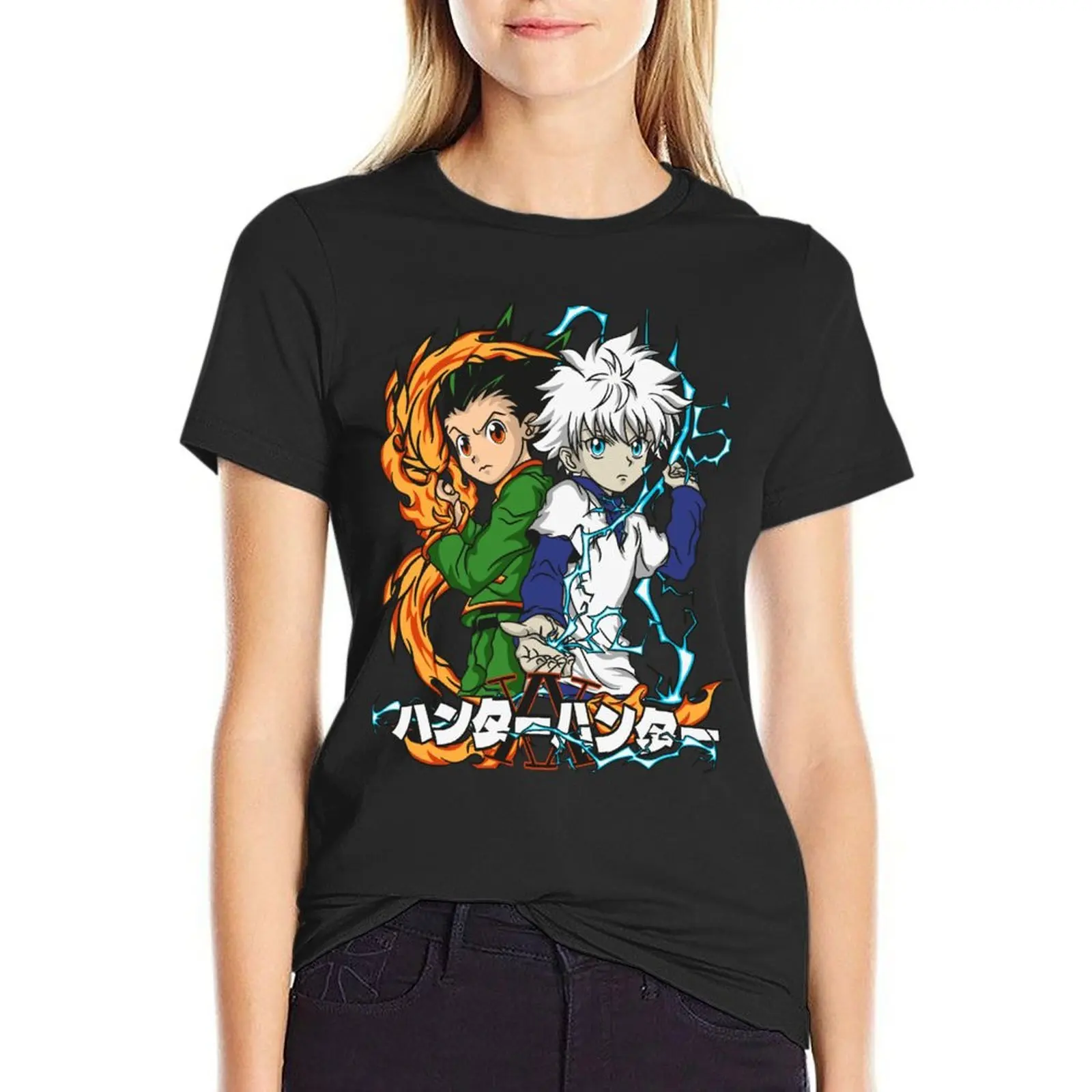 hunter x T-Shirt sweat cute clothes plus size tops clothes for Women