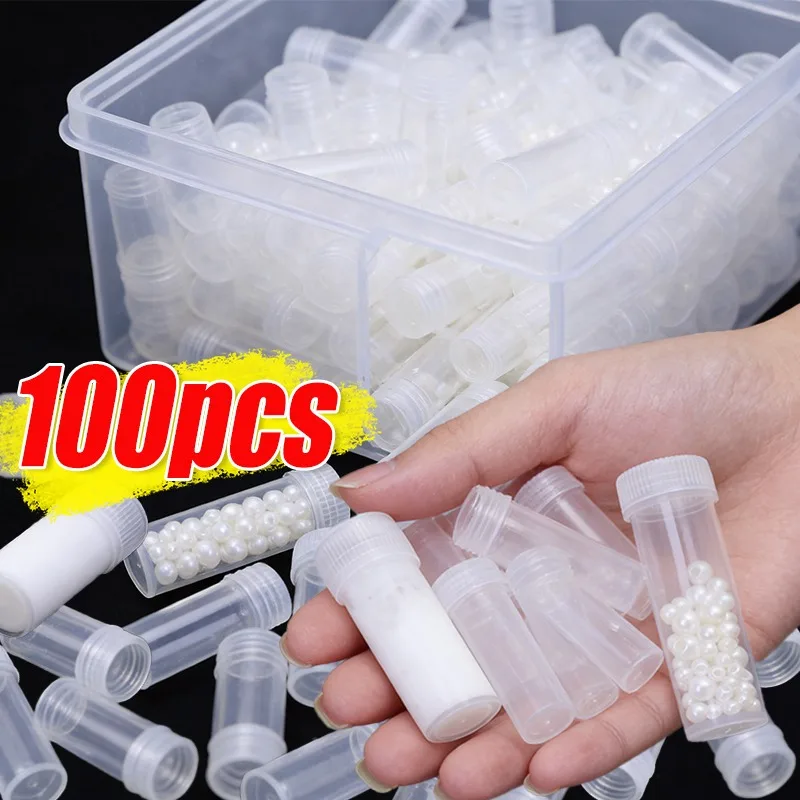 

Mini Clear Plastic Bottles 5g 7g Test Tubes Storage Vials with Lids Jars for Beads Powder Pills Liquid Container Travel Bottles