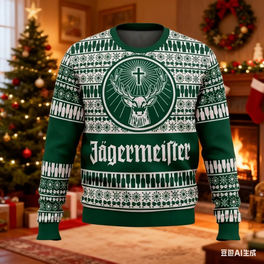 

Импортное вино, осень-зима, новые уродливые рождественские мужские и женские пуловеры с 3D принтом для пары, повседневная одежда для вечеринок на открытом воздухе