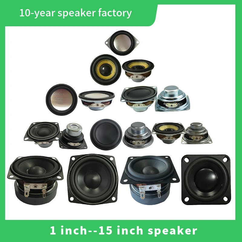High quality Factory 4Ω/8Ω Optional 4 Inch Paper cone +Rubber edge Neodymium-magnet Iron frame Fullrange Speaker RMS power 30W