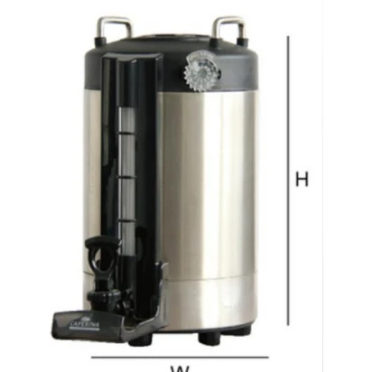 CAFERINA Vacuum insulated Bucket Milk Tea Shop Commercial stainless steel beverage bucket chain Soya Milk Coffee Juice