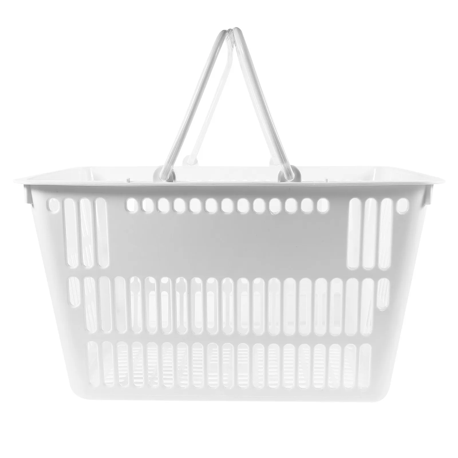 

1 шт. Премиальная пластиковая корзина для хранения с двойными складными ручками, сверхпрочная, устойчивая к коррозии и износу, для кухонных баночек с специями